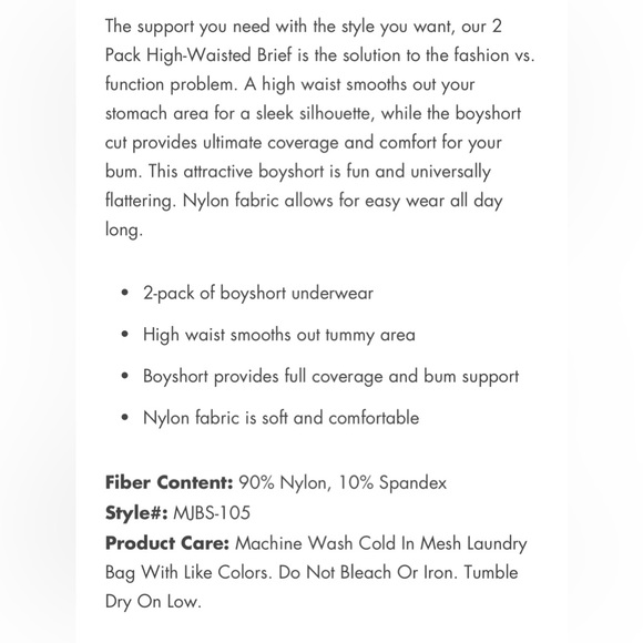 NWOT*2 for 1* MeMoi SLIMME HIGH-WAISTED SHAPING BOYSHORTS - Beige and Black, 1X - Picture 5 of 5